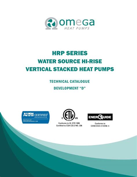 Hrp Series Water Source Hi Rise Vertical Stacked Heat Pumps Docslib