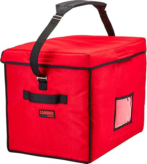 Cambro Nylon 21 X 15 X 17 Food Delivery Bag Insulated Food Carrier 4pk Red