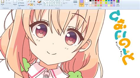 Speeddrawing Draw Anime On Ms Paint Hinako Youtube