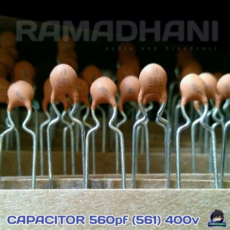 Jual Capacitor Ceramic 561 560pf 400v NPO Kapasitor Keramik 561 560pf