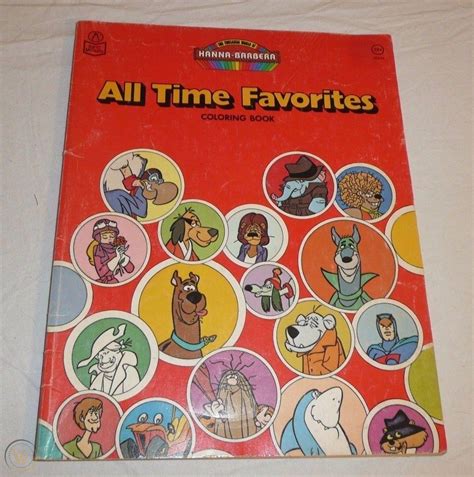 Funtastic World Of Hanna Barbera Vtg Coloring Book All Time Favorites