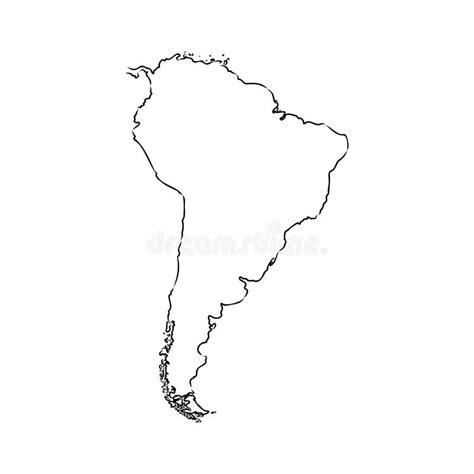 Map Of South America Map Concept South America Vector Stock Vector