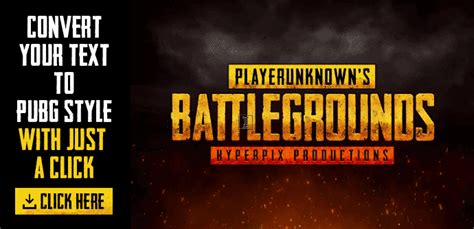 Playerunknowns Battlegrounds Pubg Font Text Effects Text Planner