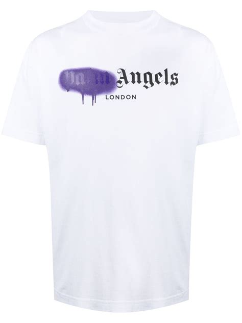Palm Angels Spray Paint Print T Shirt Farfetch