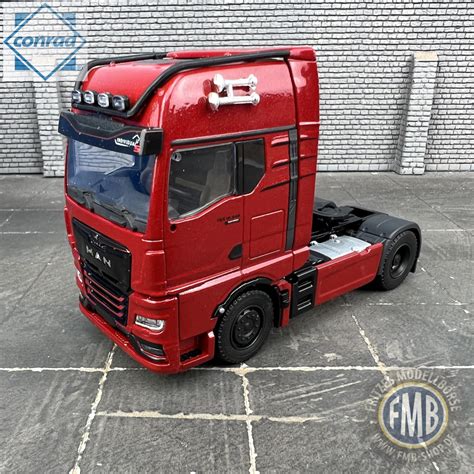 Conrad Man Tgx Gx Individual S Truck Tractor With Optiview Red Metallic