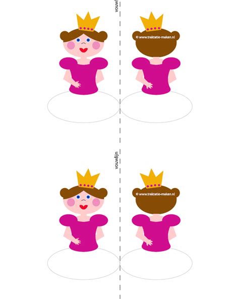 Cupcake Topper Traktatie Maken Nl Traktatie Prinses Van Eierkoek Printable