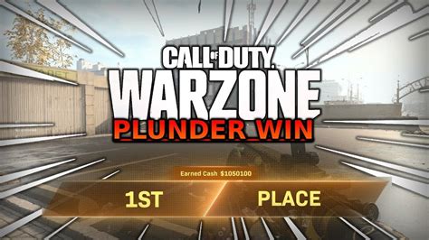 Call Of Duty Warzone Plunder Win Youtube