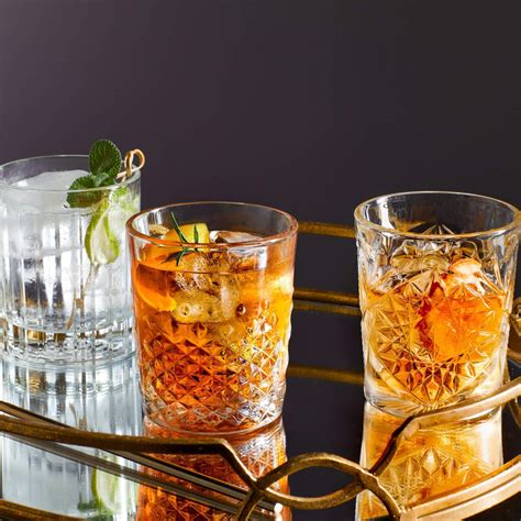 libbey flashback double old fashioned glasses 12 ounce set of 4 libbey shop