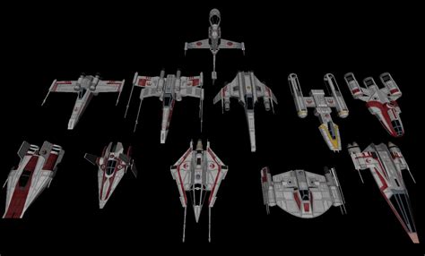 Rebel And Republic Starfighters By Majestic Msfc On Deviantart