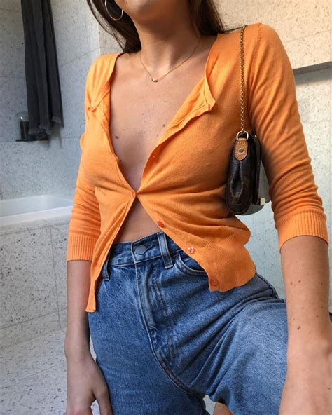 The Drobe Melbourne On Instagram “tangerine Cardigan 👼👼 Size Sm” Fashion Fashion Outfits