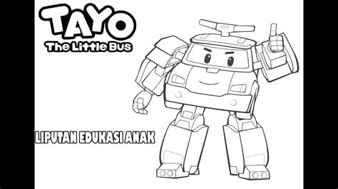 Mewarnai Mainan Mobil Tayo Tayo Bahasa Indonesia Tayo Bus Kecil