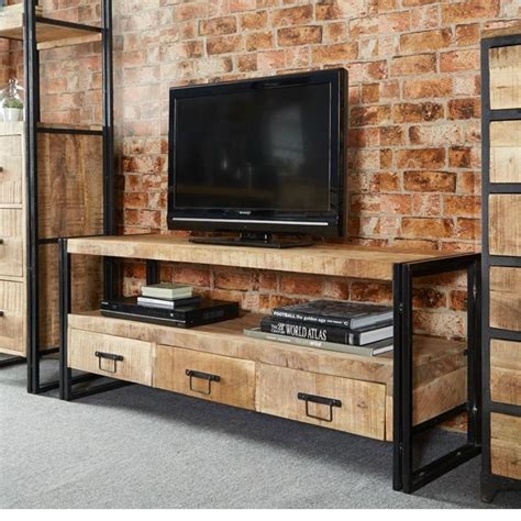 Shop for wood vintage tv stand online at target. Vintage Industrial TV Stand Entertainment Centre Storage ...