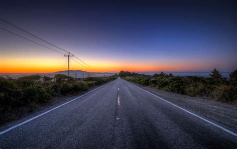 Stunning Road Nature And Sunset Wallpaper Sunset Road Sunset Wallpaper