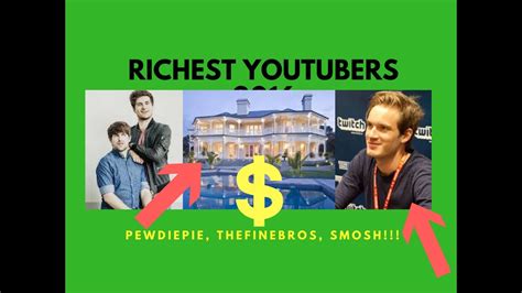 Richest Youtubers 2016 Youtube
