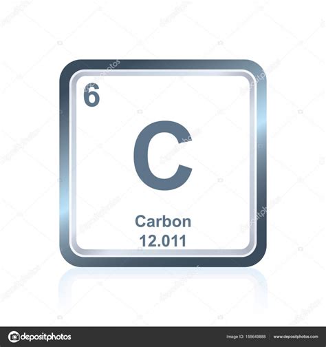 Chemical Element Carbon From The Periodic Table Stock Vector Image By