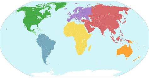 Continentes O Que São Nomes Mapa E Características Toda Matéria