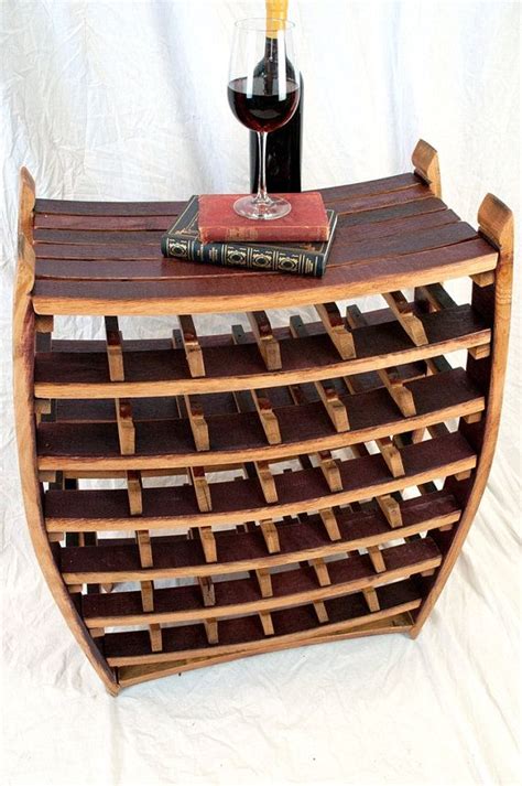 Wine Barrel Wine Rack Alsace Made From Retired California Etsy Wine
