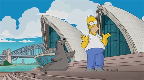 Homer Simpson Thanks Australia During Opera House Visit Daily Telegraph