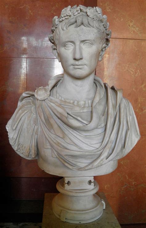 Portrait Of Augustus Of The Prima Porta Type Early 1st Century Ad
