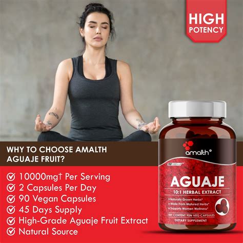 Aguaje Fruit Extract Powder Mg Capsules Count Booty Bigger
