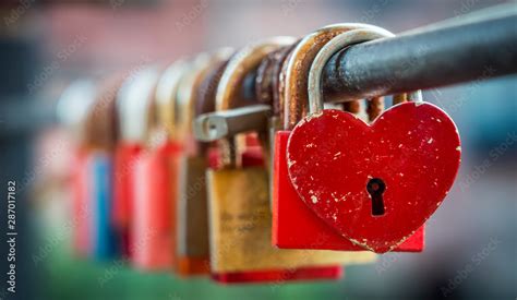 Love Padlocks Stock Photo Adobe Stock