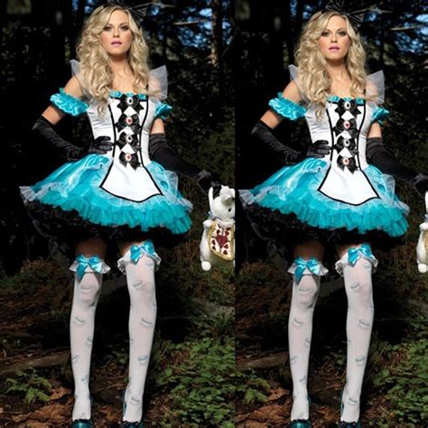 Adult Ladies Traditional Storybook Alice In Wonderland Fancy Dress In Sexy Costumes From Novelty