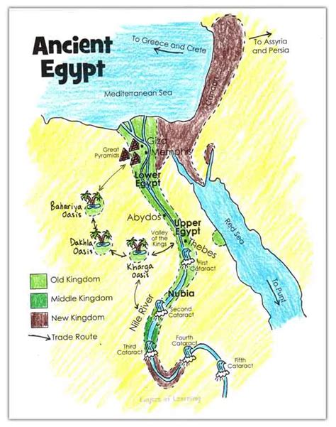 Color An Interactive Map Of Ancient Egypt Layers Of Learning Ancient