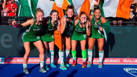 City Hall Reception For Irish Womens Hockey Team After They Arrive