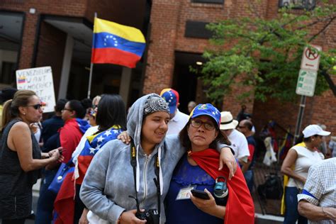 Opposing Protests Crowd Streets Outside Venezuelan Embassy In Georgetown Wtop News