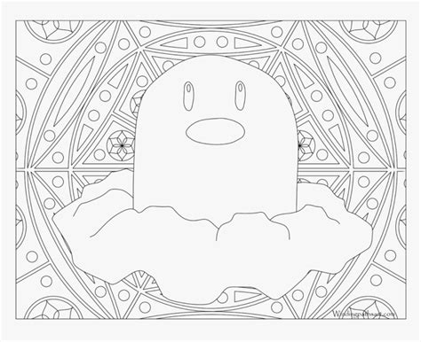 Adult Pokemon Coloring Page Diglett Card Drawing Mewtwo Hd Png
