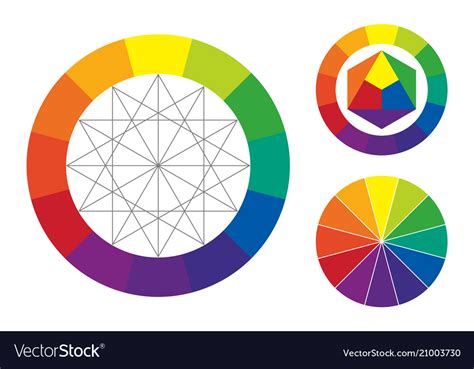 Color Wheel Royalty Free Vector Image Vectorstock