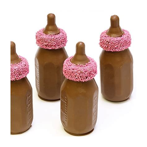 Pregnancy Announcement Chocolate Baby Girl Bottles