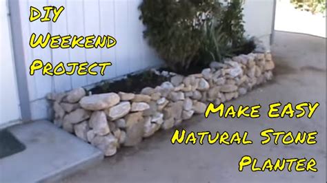 Building The Raised Dry Stone Rock Planter Diy Youtube