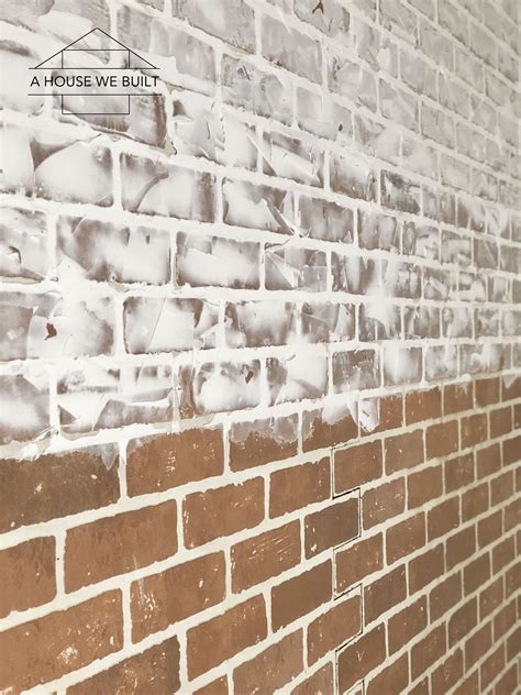 How To Diy A Faux Brick Wall With A German Schmear Diy Faux Brick Wall