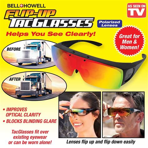 Buy Tac Glasses Flip Up Tacglasses Anti Glare Polarized Sunglasses As Seen On Tv Online At