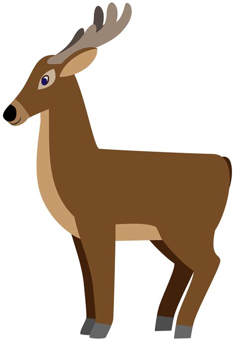 Deer Clipart Black And White Transparent PNG Clipart Images Free