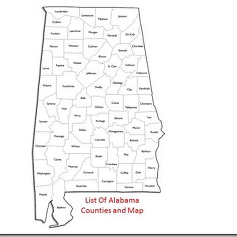 67 List Of Alabama Counties And Map In United States Of