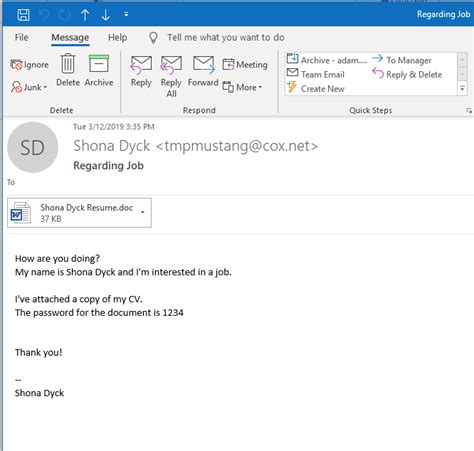 Sample Phishing Email Templates