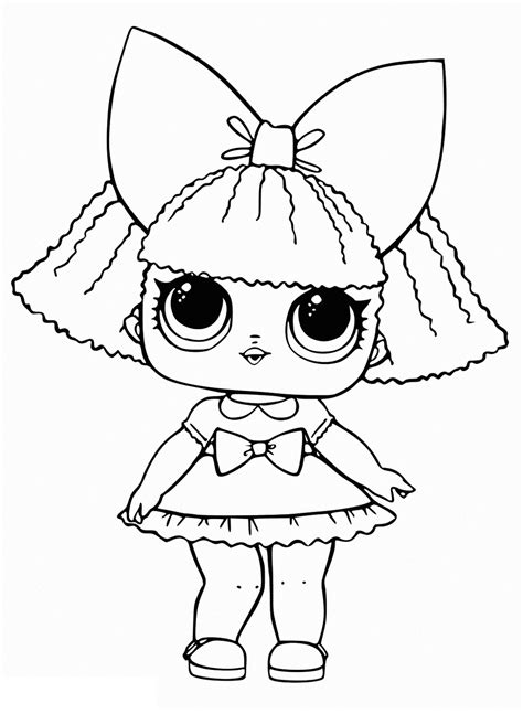 Coloring Page Of Lol Surprise Dolls 80 Pieces Of Black Coloring Home