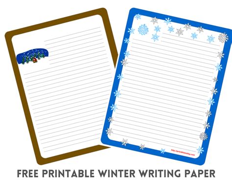 Free Printable Winter Writing Paper