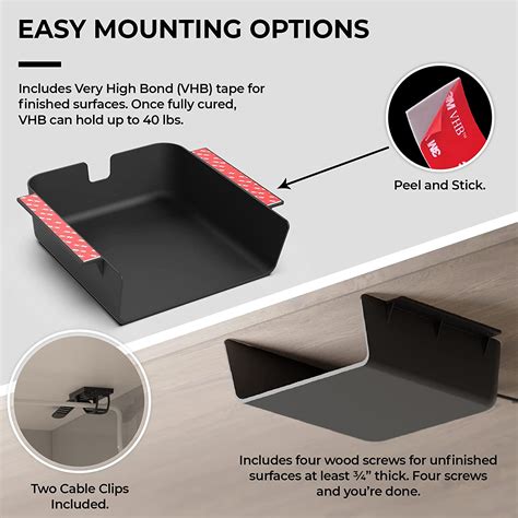 Buy Humancentric Under Desk Storage Shelf Under Desk Drawer Organizer