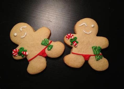 Items Similar To Naughty Gingerbread Men Hand Decorated Sugar Cookies