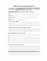 Images of Employee Review Form Template