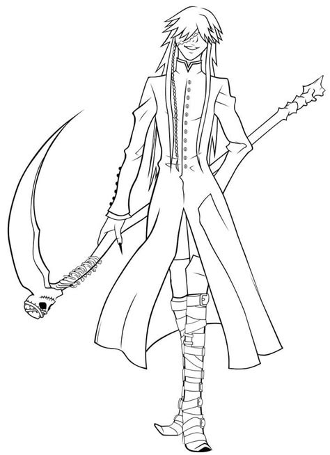 Black Butler Coloring Pages Free Printable Coloring Pages For Kids
