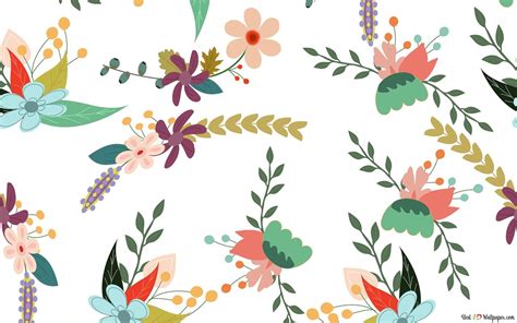Artistic Flower Pattern Hd Wallpaper Download