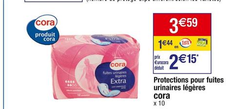 Promo Cora Protections Pour Fuites Urinaires L G Res Chez Cora