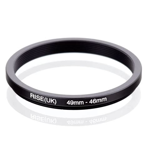 Riseuk 49mm 46mm 49 46mm 49 To 46 Step Down Ring Filter Adapter Black