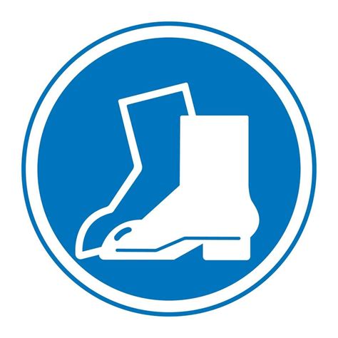 Symbol Wear Foot Protection Sign 2314992 Vector Art At Vecteezy