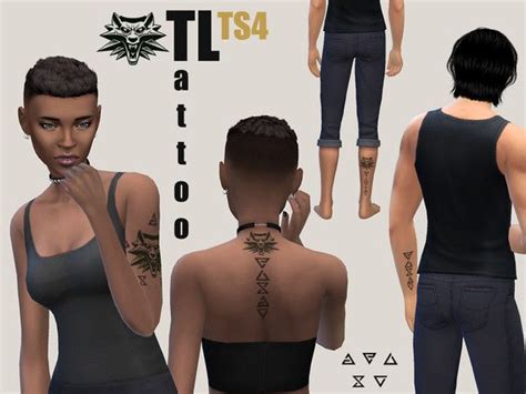 Tituslindes The Witcher Tattoo The Sims 4 Witcher Tattoo The