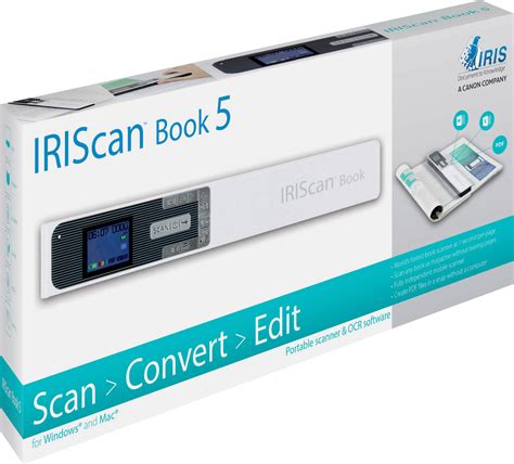 Iris By Canon Iriscan Book 5 Document Scanner A4 300 X 1200 Dpi Usb
